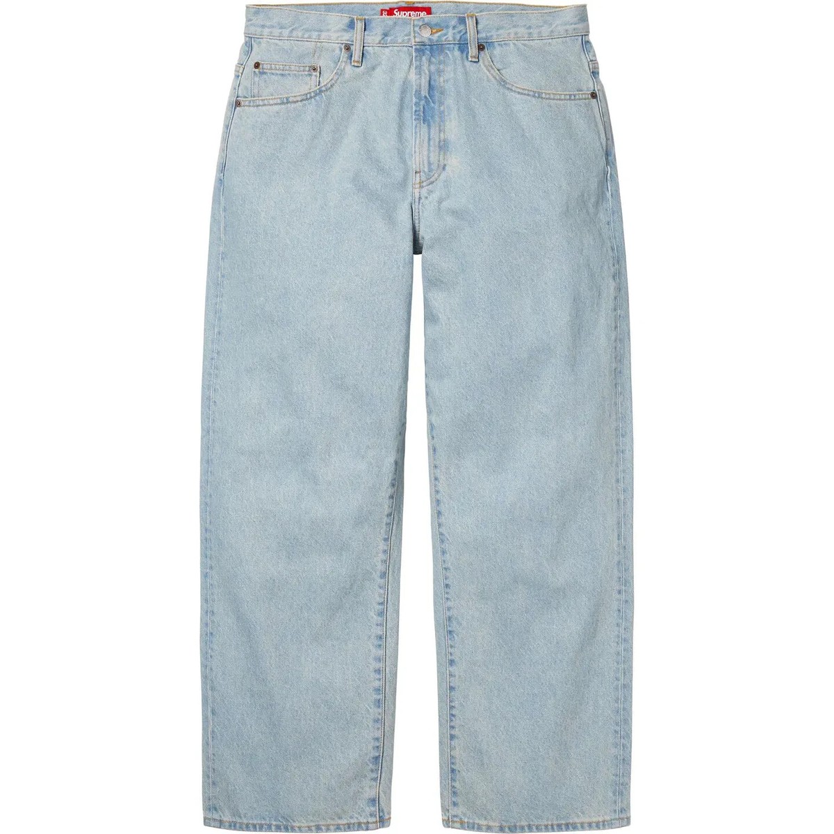 Supreme Baggy Jean 25SS week1 6 colors 13 oz denim embroidered