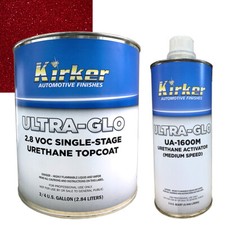 0.75 Gal Kirker Ultra-Glo Car Paint Inferno Red Metallic UA-51425 with Activator