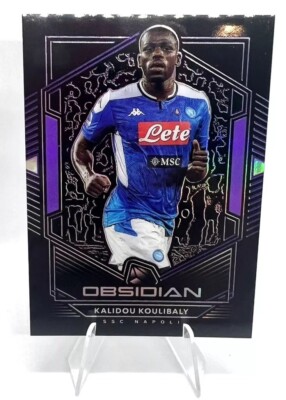 2019-2020 Panini Obsidian Kalidou Koulibaly Purple /65 Napoli Kit Number