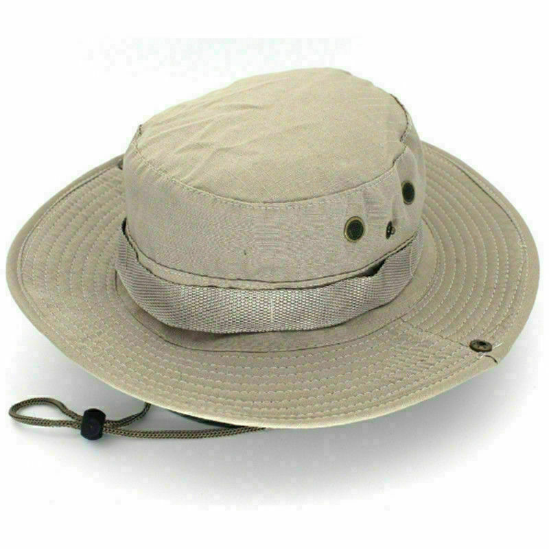 Cappello Da Sole Uomo Secchiello Safari Boonie - Esercito, Pesca, Estivo - Unisex Taglia Unica