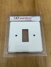 Wandsworth Classic 1 Gang Light Switch Front Plate Face White P201 W