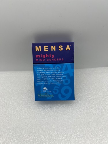 Mensa: Mighty Mind Benders: 75 Number Puzzles Cards Complete! EUC! - Picture 2 of 4