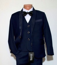 Edler Kinderanzug Jungen Kinder Anzug blau mit Fliege Neu