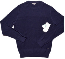 Calvin Klein Mens Sweater Comfort Knit Crewneck Navy Blue XL