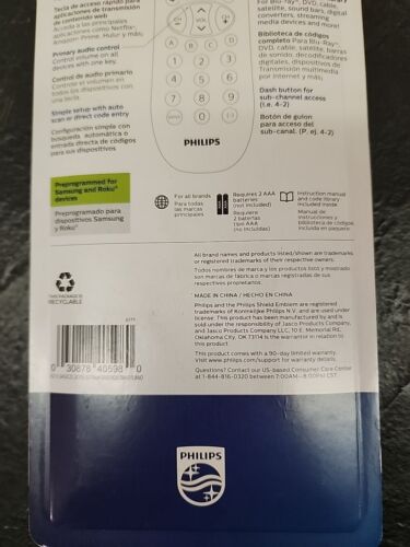 Phillips universal remote control for all tv's - Picture 4 of 4