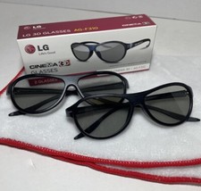 2 Pair Of LG AG-F310 3D Glasses Compatible with LG Cinema 3D HDTVs