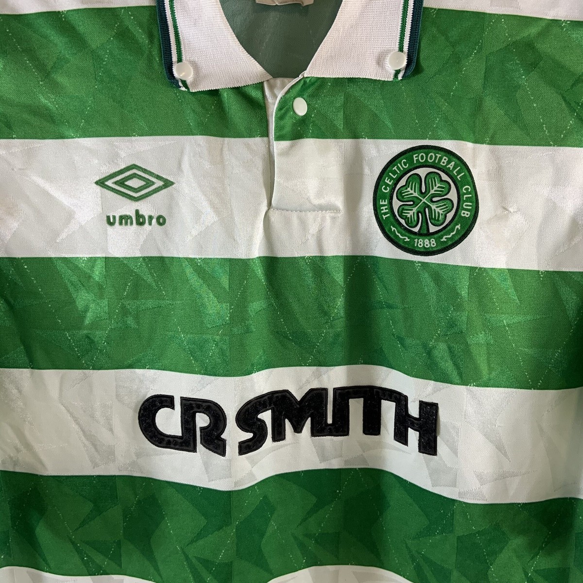 Maillot De Football Extérieur Celtic 1989-1991 Vintage - Taille M Adulte - Marque Umbro