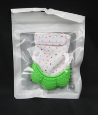 Baby Silicone Teething Mitten Gloves - Green, 2 Pack