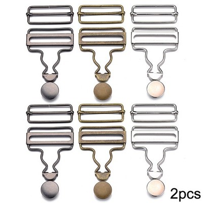 Dungaree Buckles + Slider Bars + Jeans Buttons Each 2pcs 35mm Accessories