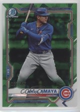2021 Bowman Chrome Sapphire Edition Prospects Green Refractor Miguel Amaya 0o0l