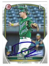 DANIEL SUSAC SIGNED 2023 BOWMAN PROSPECTS BASEBALL CARD OAKLAND ATHLETICS #BP-5