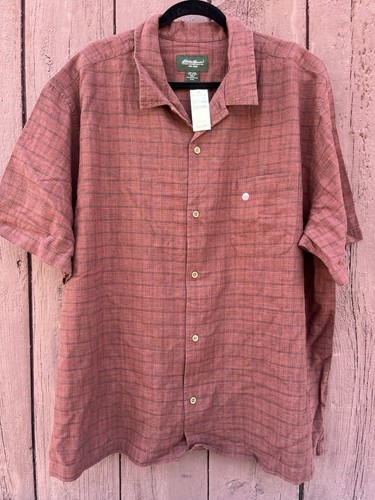 Eddie Bauer Short Sleeve Shirt Camping Men’s XXL New Tags Camp NOS