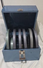 Vintage Kodak 8mm Film Storage Case w/ 7 Film Cans 4x 7  6  5    Reel
