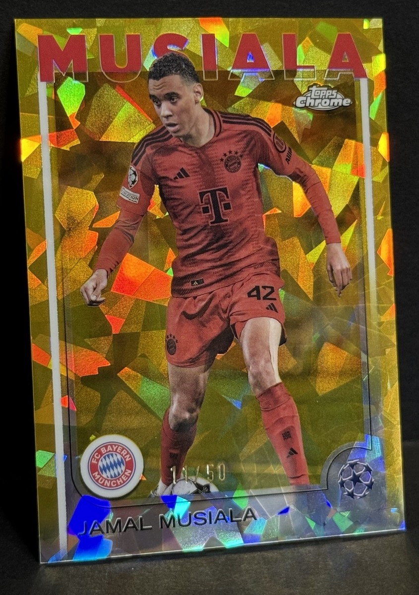 2024-25 Topps Chrome Sapphire UCC Bayern Munich Jamal Musiala Gold