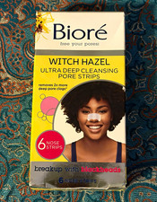 Bior Pore Strips Ultra Deep Cleansing Witch Hazel Nose Strips 6 Count