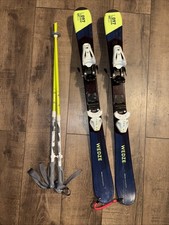 kids skis L097 100cm with bindings and poles