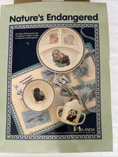 Vintage Baby Wildlife Selandia Melamine Divided Plate And Sippy Cup