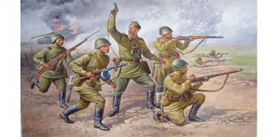 Zvezda 8077 - 1/72 Russian/Soviet Infantry - Kursk 1943 - New