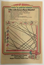 Life Savers Flavor Shooters Comic Print Adver...