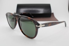 NUOVI OCCHIALI DA SOLE PERSOL P 649 24/31 HAVANA ARGENTO AUTENTICI 54-20