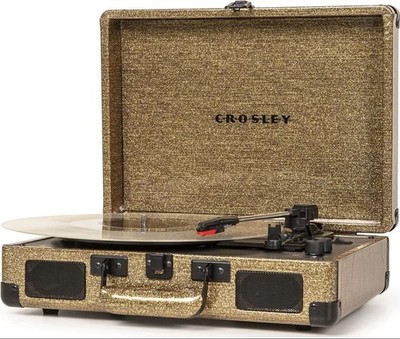 Audio & Hi-Fi - Crosley: Cruiser Plus Portable Turntable (Soft Gold) (Turntable 