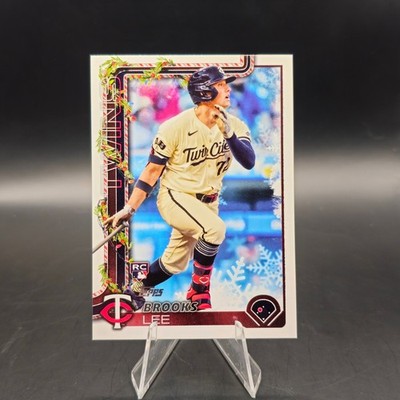 2025 Topps Holiday Brooks Lee Snowflake Cookie Back Variation SSP RC Twins #H13