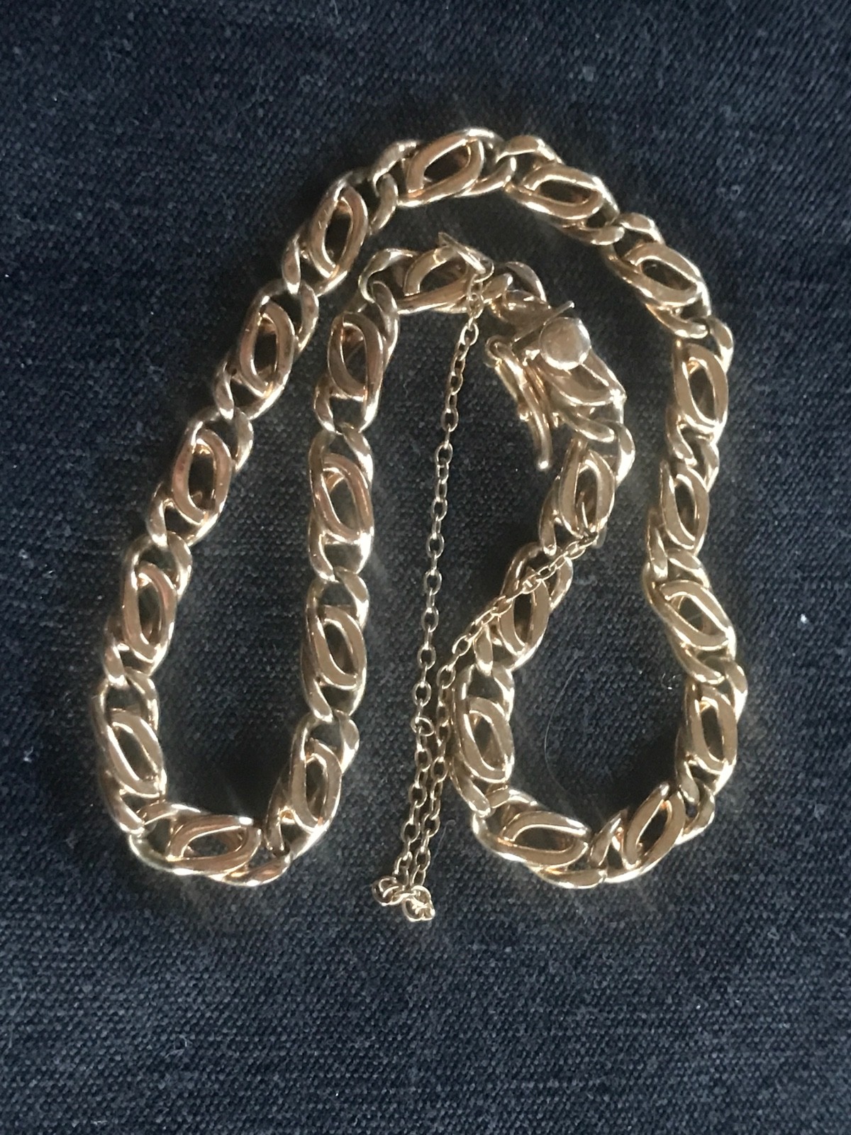 AUTHENTIC. 14K Solid Gold Thick Link  Bracelet. S… - image 13