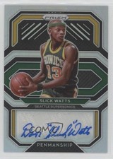 2020-21 Panini Prizm Penmanship Silver Prizm Slick Watts #PE-SLW Auto 0o9
