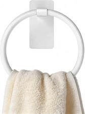 Adhesive Towel Ring, Hand Towel Holder for Bathroom, Adhesive round Towel Ring f
