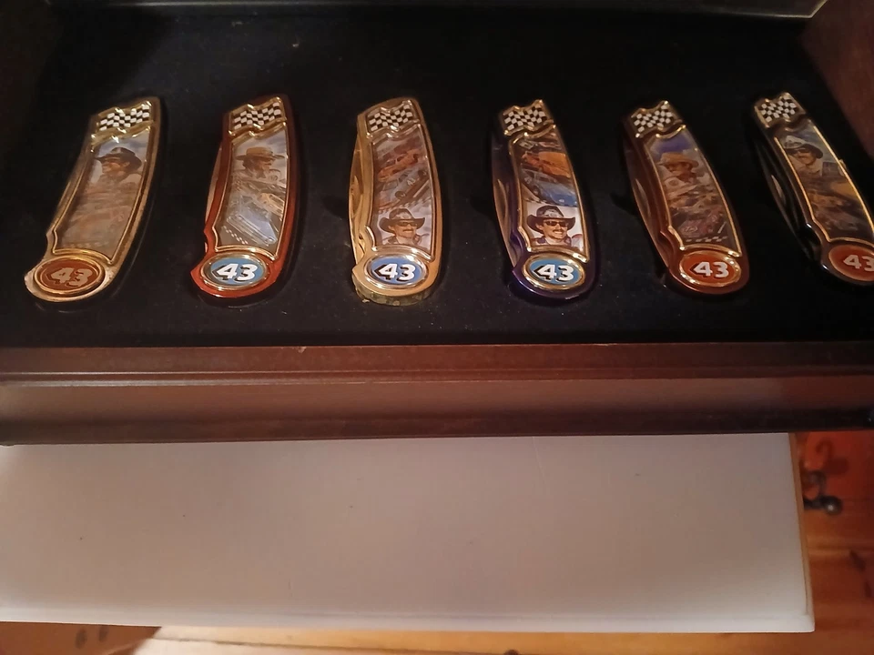 Navajas de bolsillo richard petty autógrafos de una sola hoja Foto 3 de 3