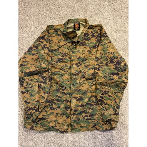 USMC MARPAT MCCUU Woodland Digital Camo Military Field Shirt XLG Regular