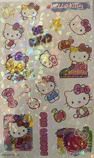 DREAM BIG HELLO KITTY Prismatic Stickers 19pcs Cats  Colorful  Kids Color  Bows  