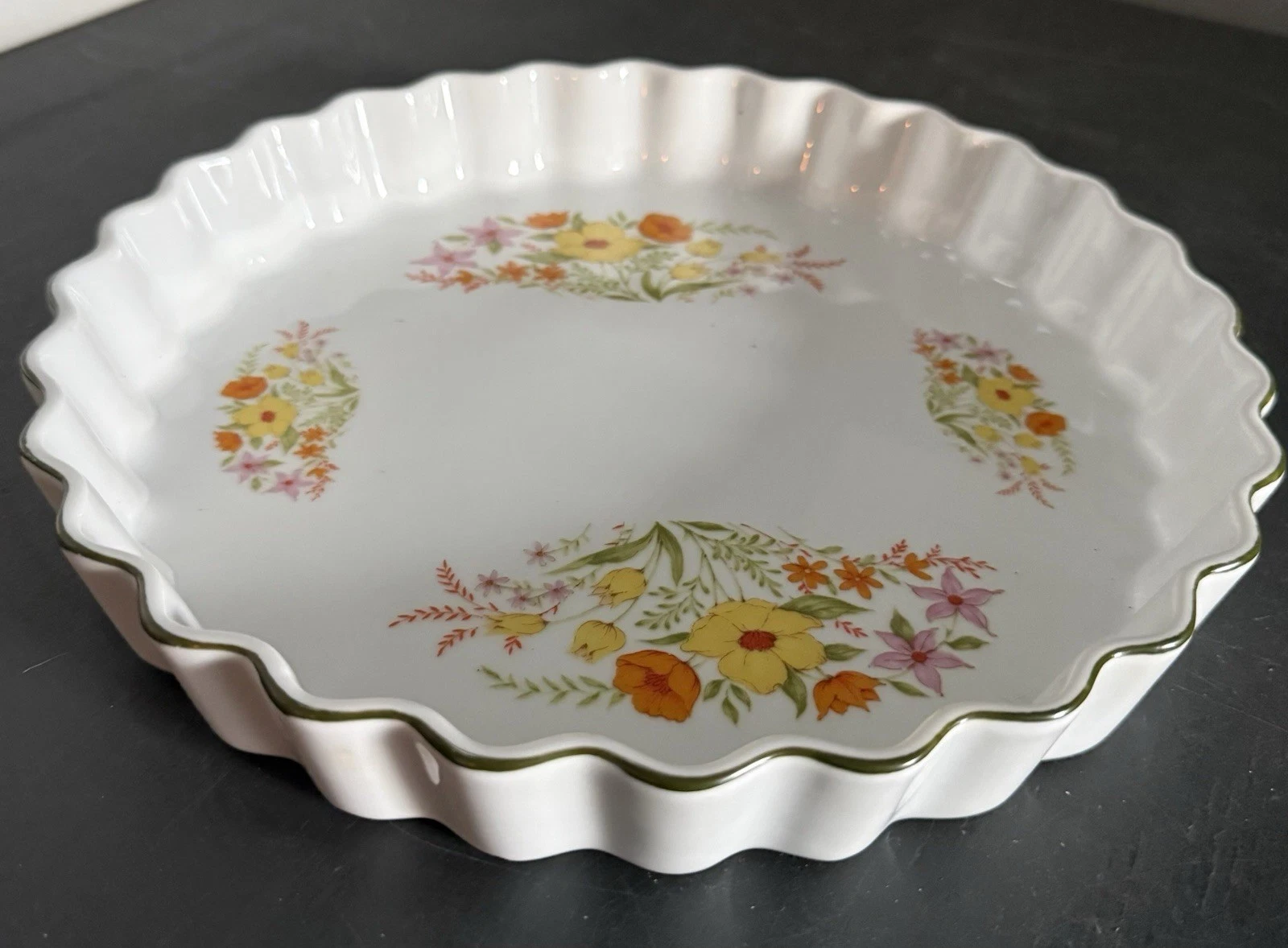 Vintage Toscany Japan Oven to Table Fluted Quiche/pie Dish 10" Floral Design
Opens in a new window o