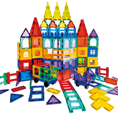 Magnetic Tiles Building Set 120pcs Construction Blocks STEM Toy for Kids Ages 3+