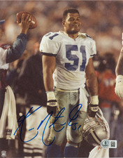 Ken Norton Jr. Signed Dallas Cowboys 8x10 Photo Beckett Hologram