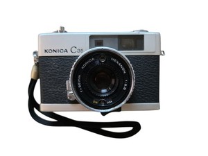 Vintage Konica C35 35mm Rangefinder Film Camera - Hexanon 38mm f/2.8