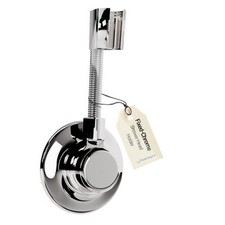 BathBeyond Shower Head Holder - Flexible Wall Mount Shower Head Fixed-Chrome