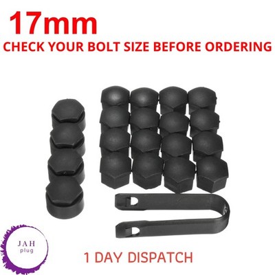 17mm Mattschwarz 20x Radmutter Abdeckung Für Ford Fiestas Focus Fusions GALAXY'S