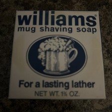 Williams Mug Shaving Soap Open Box See Images Vintage FREE SHIPPING