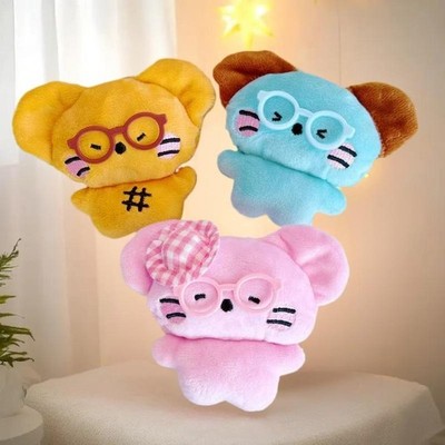 Cute Cartoon Creative Mouse Plush Keychain Kawaii Stuffed Doll Toys Decorative