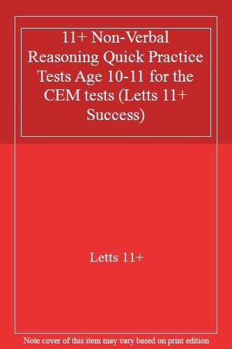 11+ Non-Verbal Reasoning Quick Practice Tests Age 10-11 for the