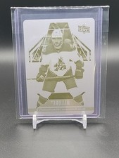 2022-23 UD Allure Printing Plates Yellow Shayne Gostisbehere Phoenix Coyotes