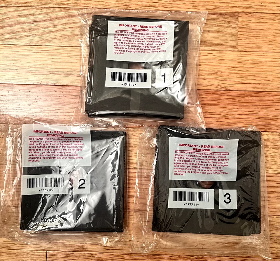 IBM OS/2 Versión 2.1 Ejecuta Dos, Windows y OS/2 aplicaciones. Edición de actualización de disco 5,25 Foto 3 de 4