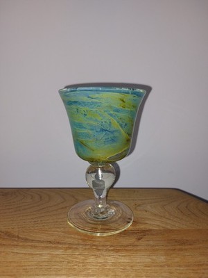 Mdina Weinglas/Kelch ''Meer und Sand'' Design (sehr guter Zustand)