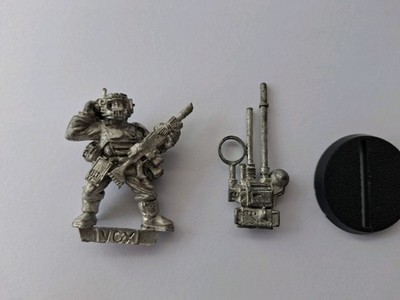 Warhammer 40k - Imperial Guard - Cadian - Metal Comm Link, Vox Caster - Shock 