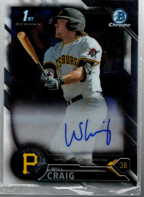 B3901- 2016 Bowman Chrome Draft Pick Autogramme # Cdawc Wird Craig Auto