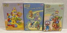 Muppet Babies PC CD-ROM Lot 3x New Sealed Thinking Sorting, Air Land Shapes
