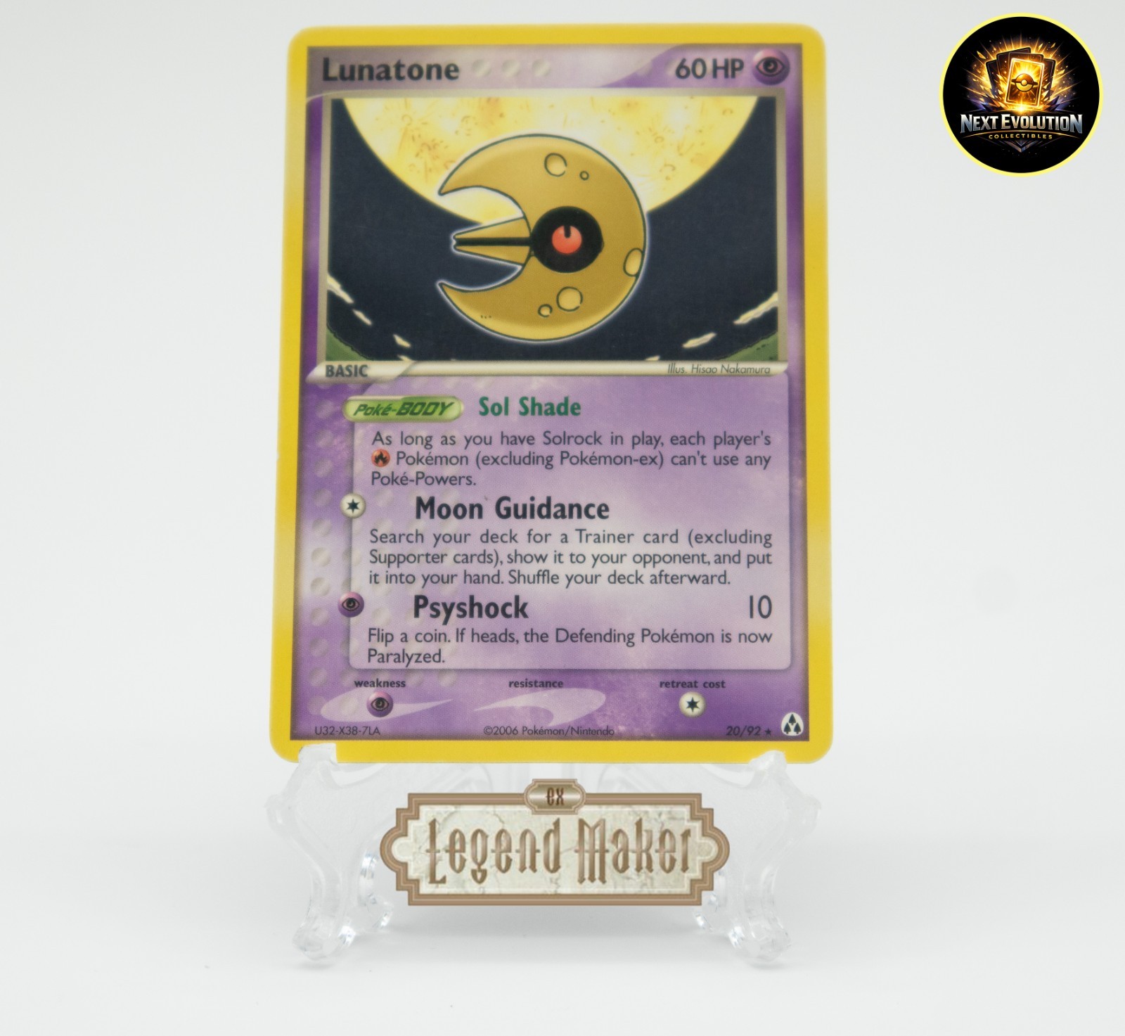 Lunatone Rare Legend Maker 20/92 NM