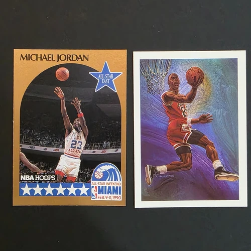 New Listing1990 1991 Lot of 2 Michael Jordan Cards 1990s Hoops All Star and Art Card