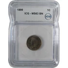 1899 Indian Head Cent MS 63 BN ICG Penny Uncirculated SKU:I22948